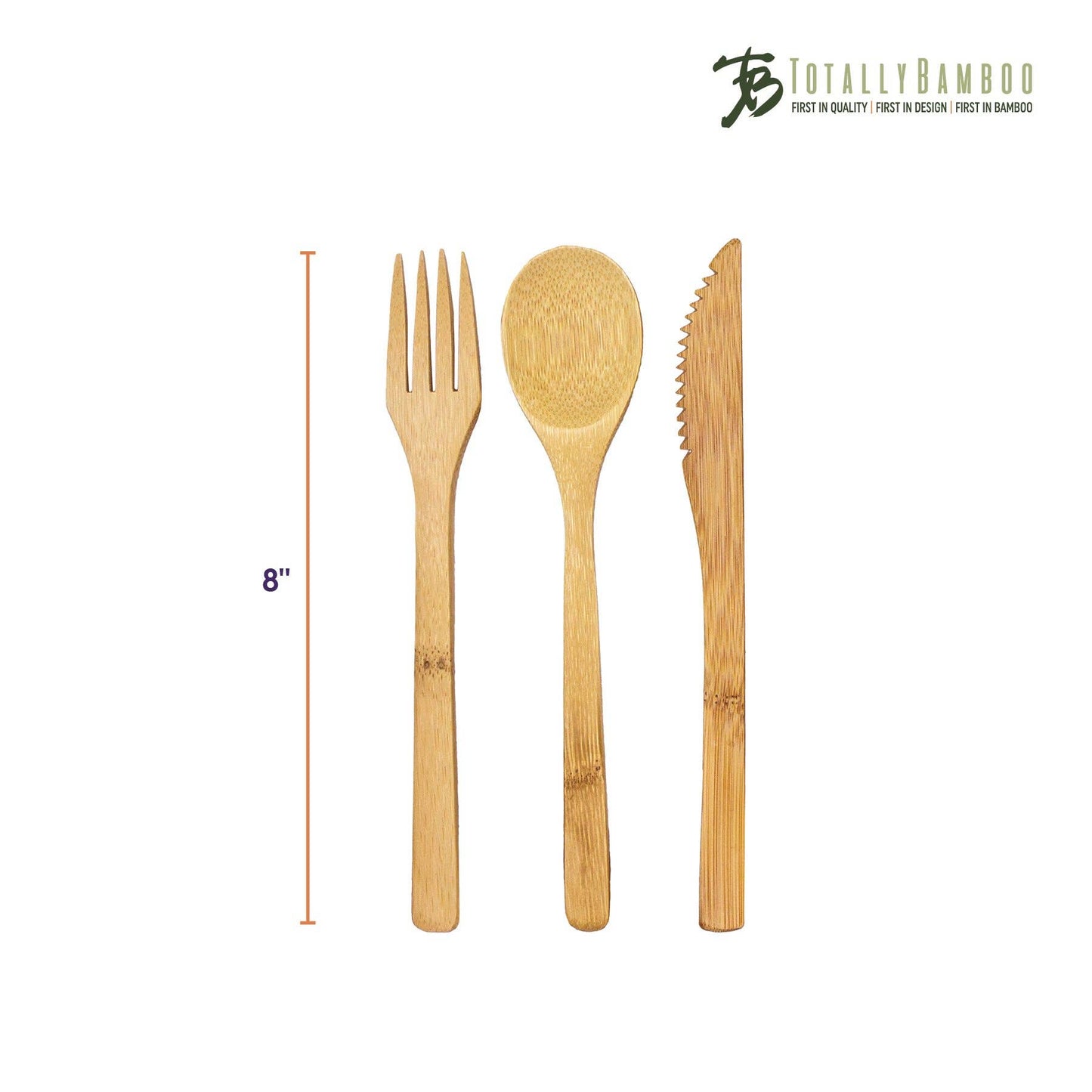 Bamboo Flatware Set, 3 Pieces