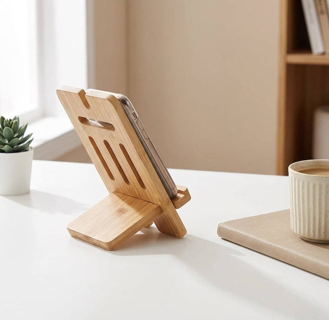 Bamboo Tablet & Phone Stand | NEW version!