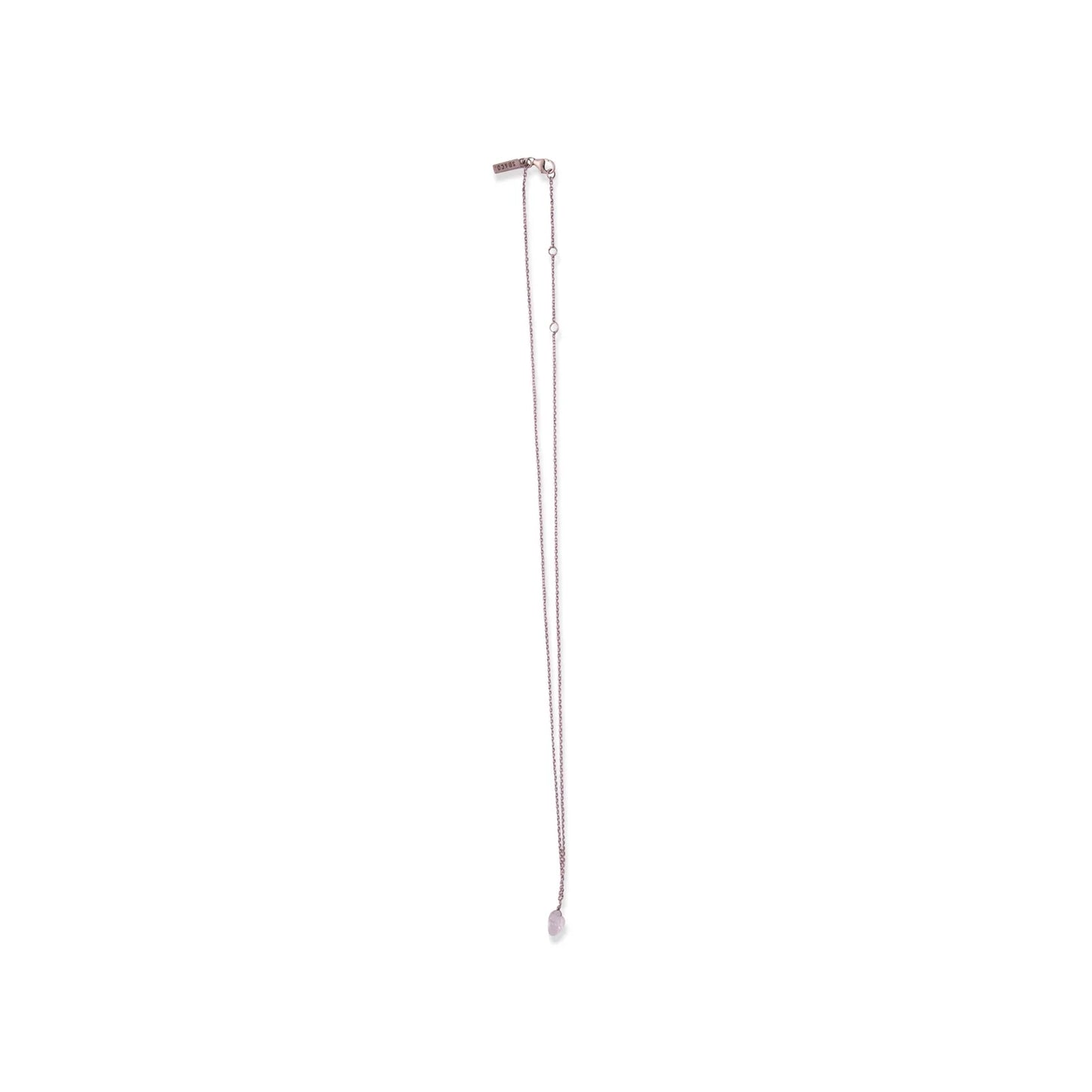 Raw Birthstone Necklace in Sterling Silver 18" + 2" extender