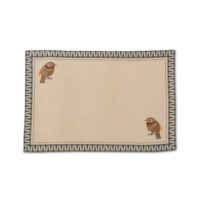 Roost Embroidered Pattern Placemat