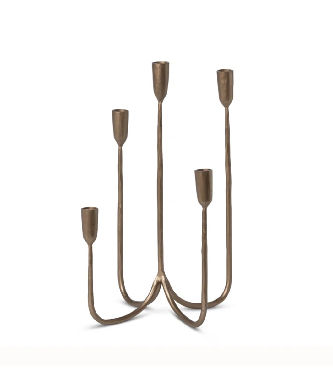 Forged Iron Candelabra