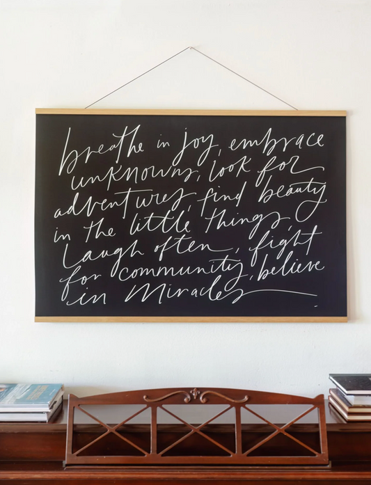 Faith Inspired Hanging Art - Breath in Joy