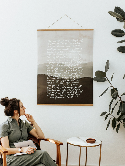 Faith Inspired Hanging Art - Psalm 23