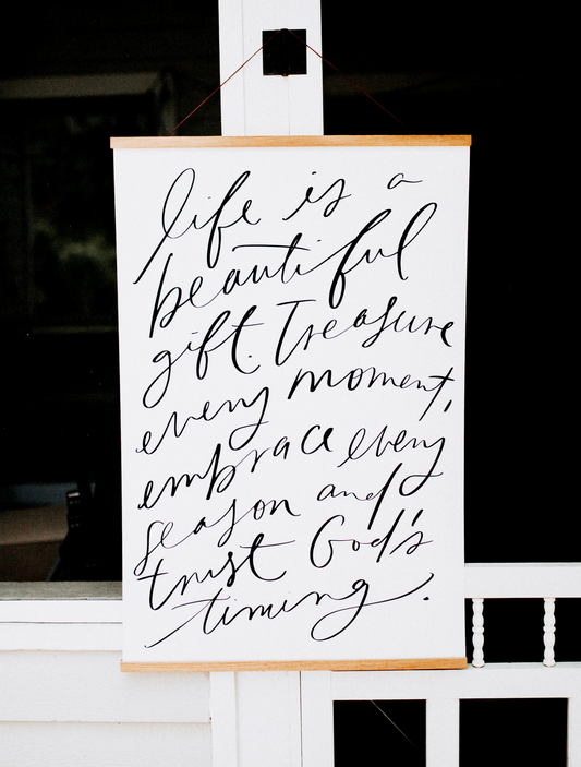 Faith Inspired Hanging Art - Life is a beautiful gift
