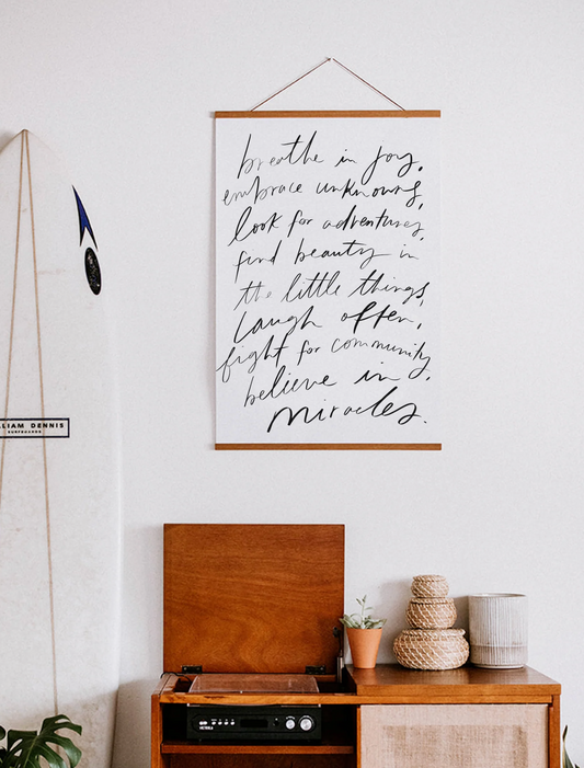 Faith Inspired Hanging Art - Breath in Joy