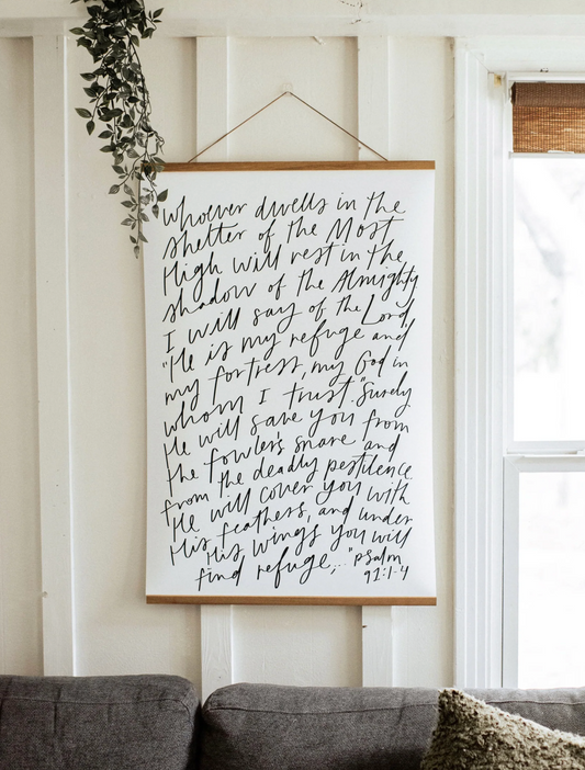 Faith Inspired Hanging Art - Psalm 91