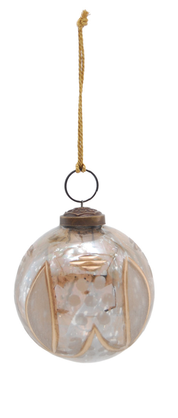 Painted Glass Ball Ornament