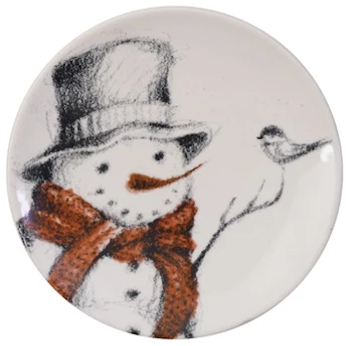 Plate w/ Snowman