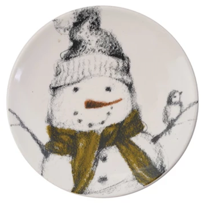 Plate w/ Snowman