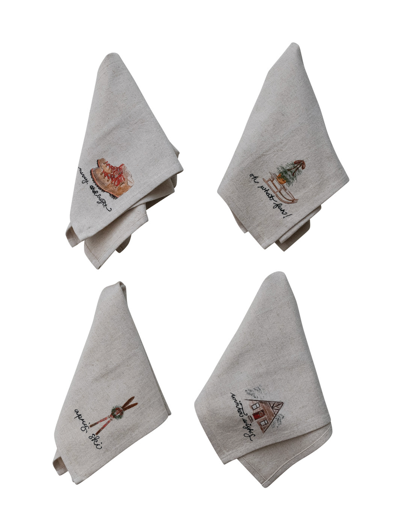 Napkins w/ Holiday Saying