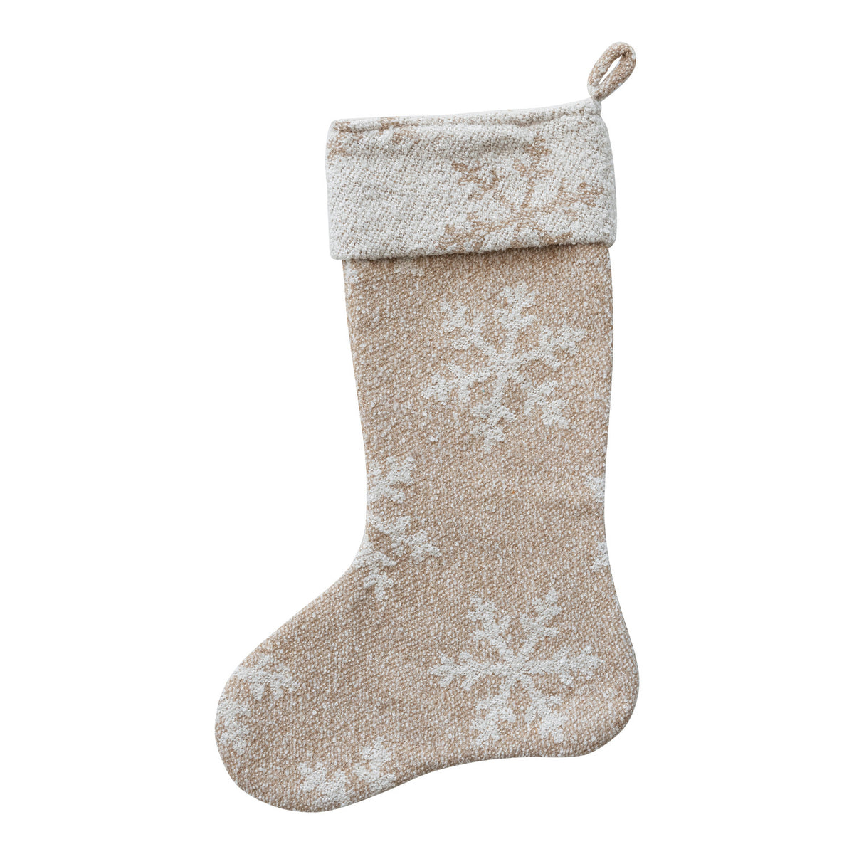 Stocking with Snowflakes
