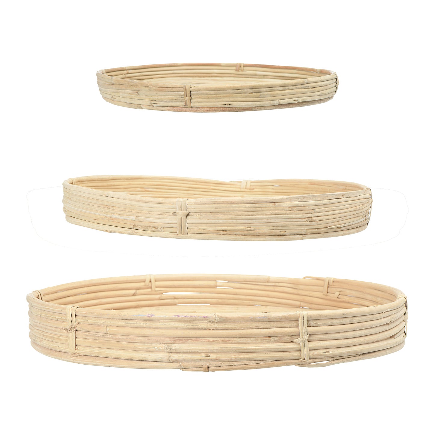Hand-Woven Cane Tray
