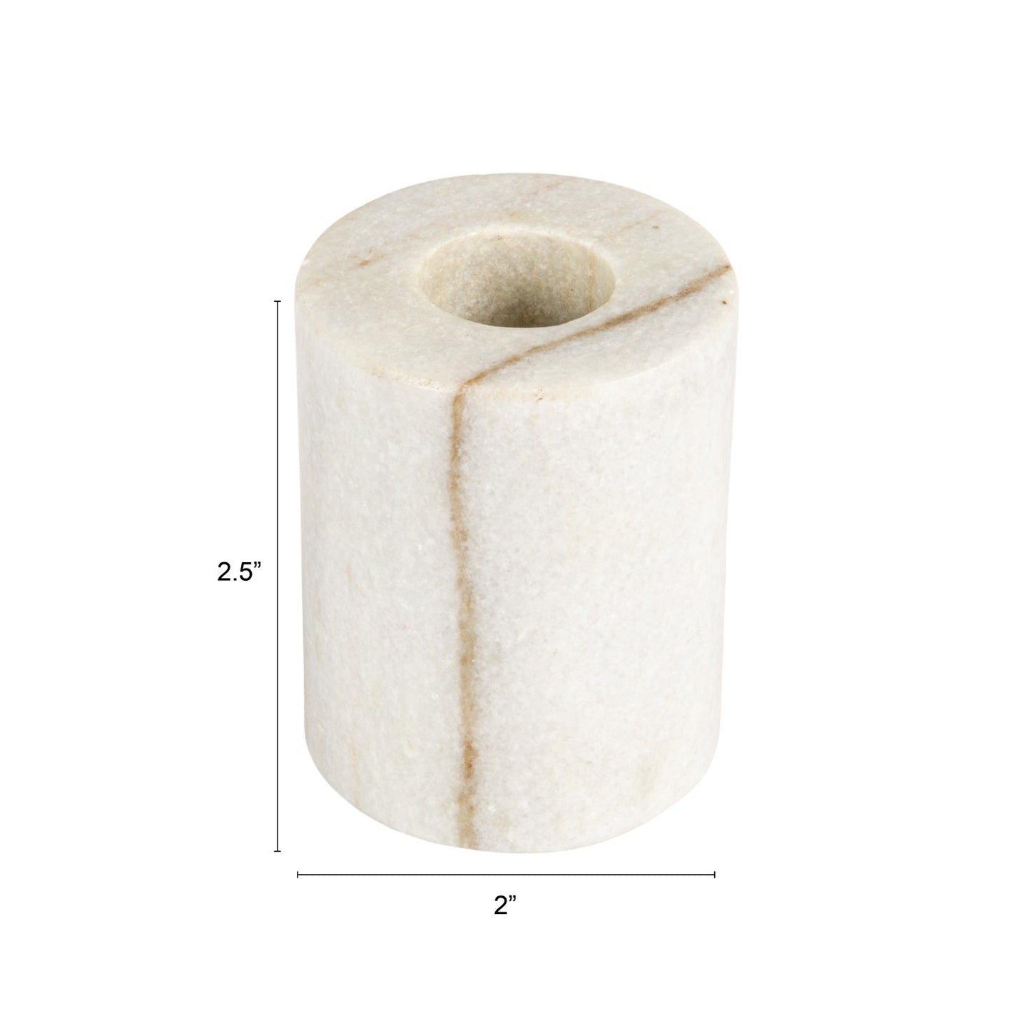 2 1/2" Marble Taper Holder