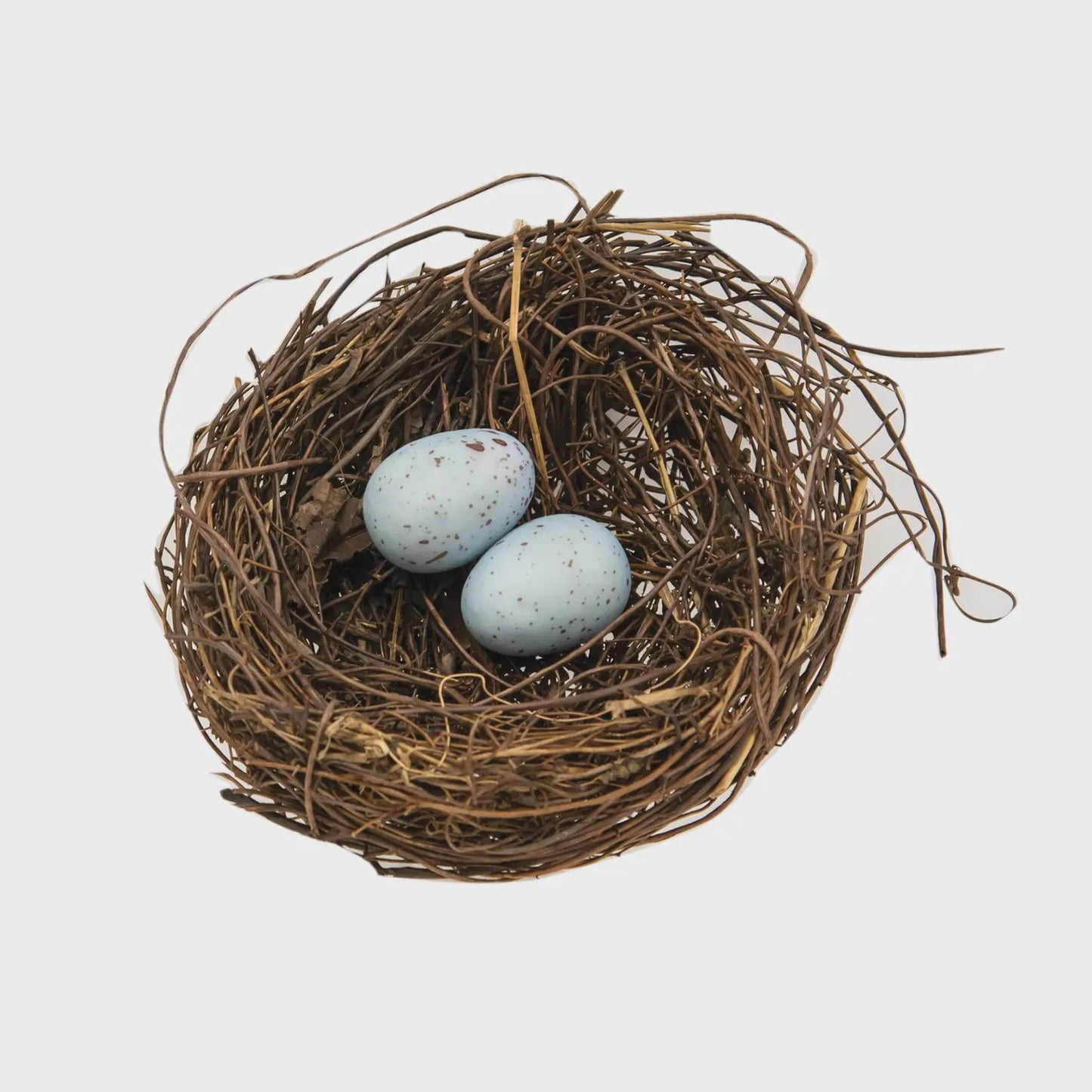 Angelvine Bird Nest with Eggs, 4.5"