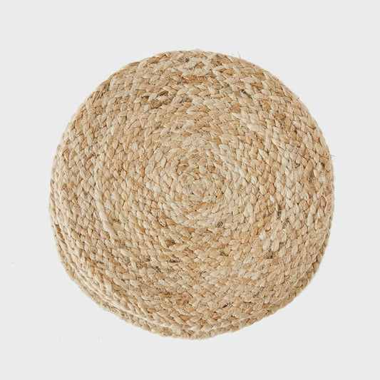 14" Round Hand-Woven Jute Placemat