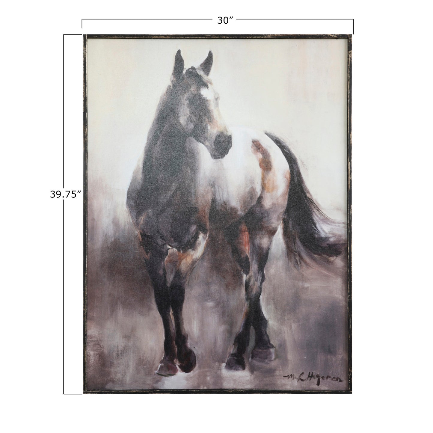 Wall Canvas w/ Horse
