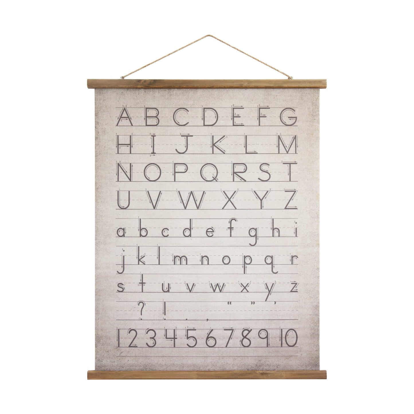 31"L x 39"H Canvas Scroll Wall