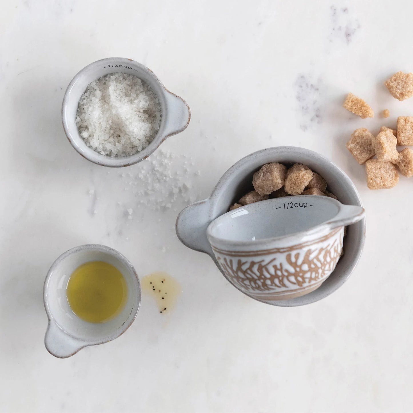 Measuring Cups - Wax Relief Pattern