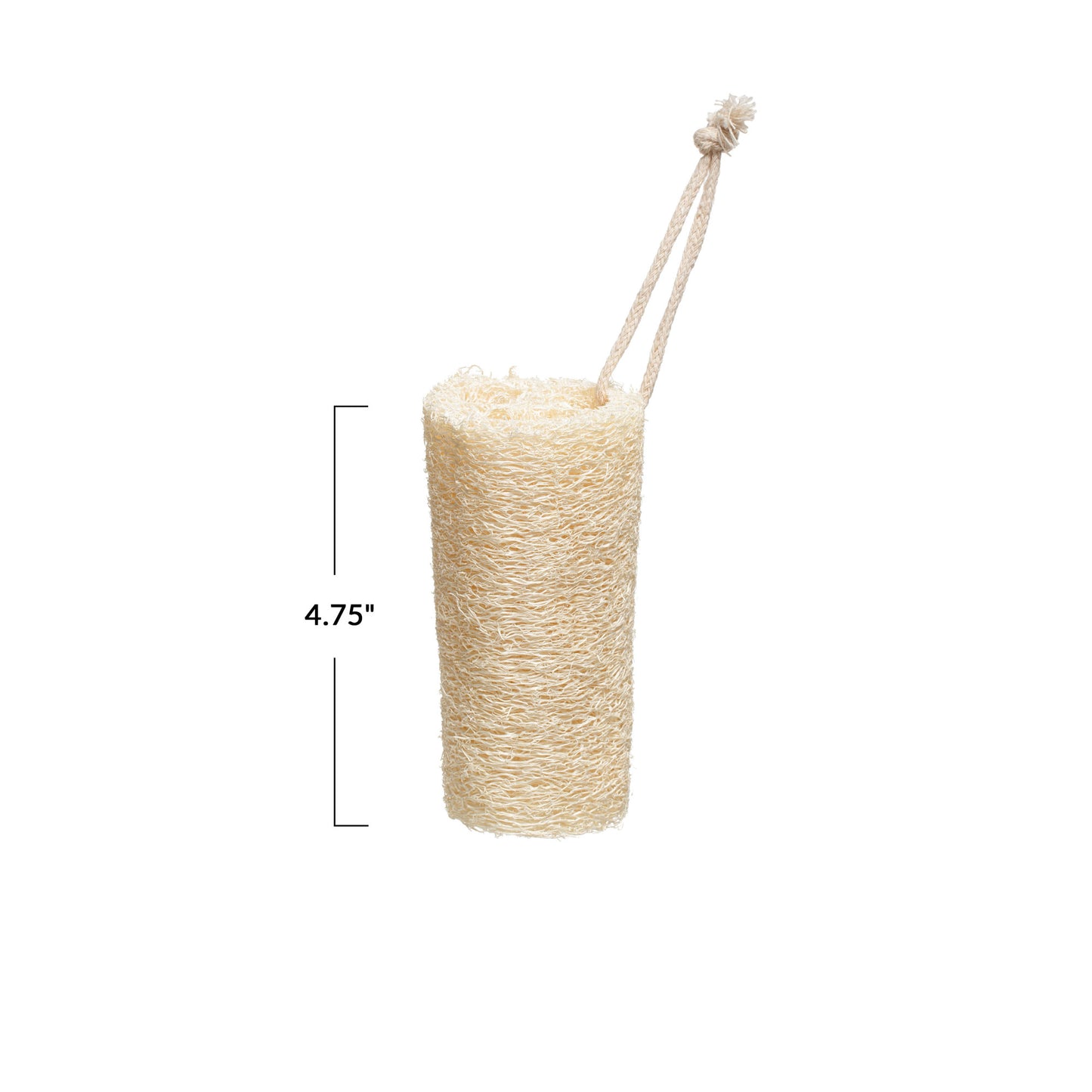4-3/4"L Loofah Brush w/ Cotton