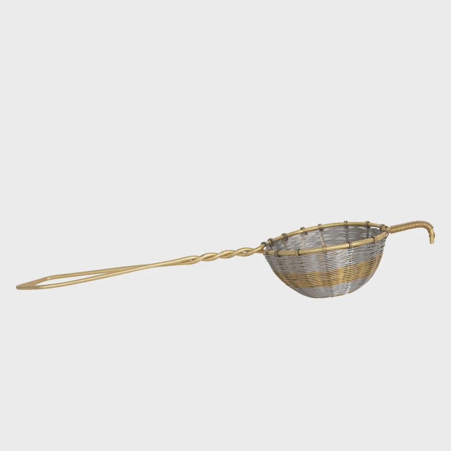 Stainless Steel and Brass Strainer