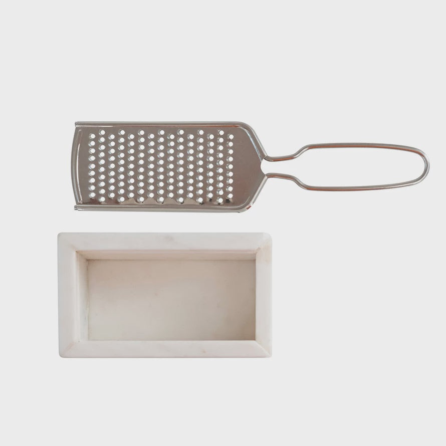 Marble & Stainless Steel Grater