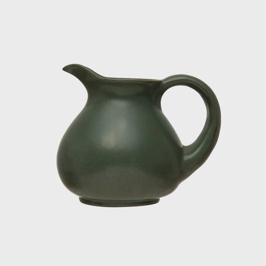 48 oz. Stoneware Pitcher, Matte Teal