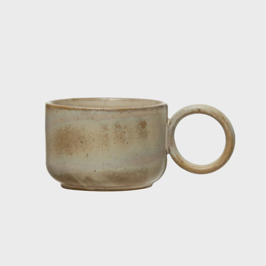 8 oz. Stoneware Mug, Reactive Glaze