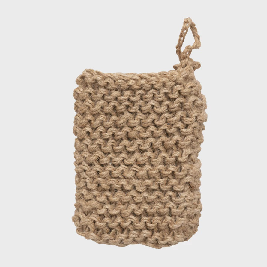 Jute crocheted Body Scrub - Soap Holder