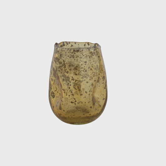 Seeded Glass Votive Holder