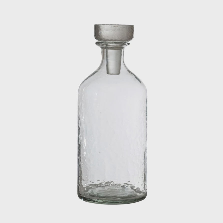 20 oz. Hammered Glass Decanter