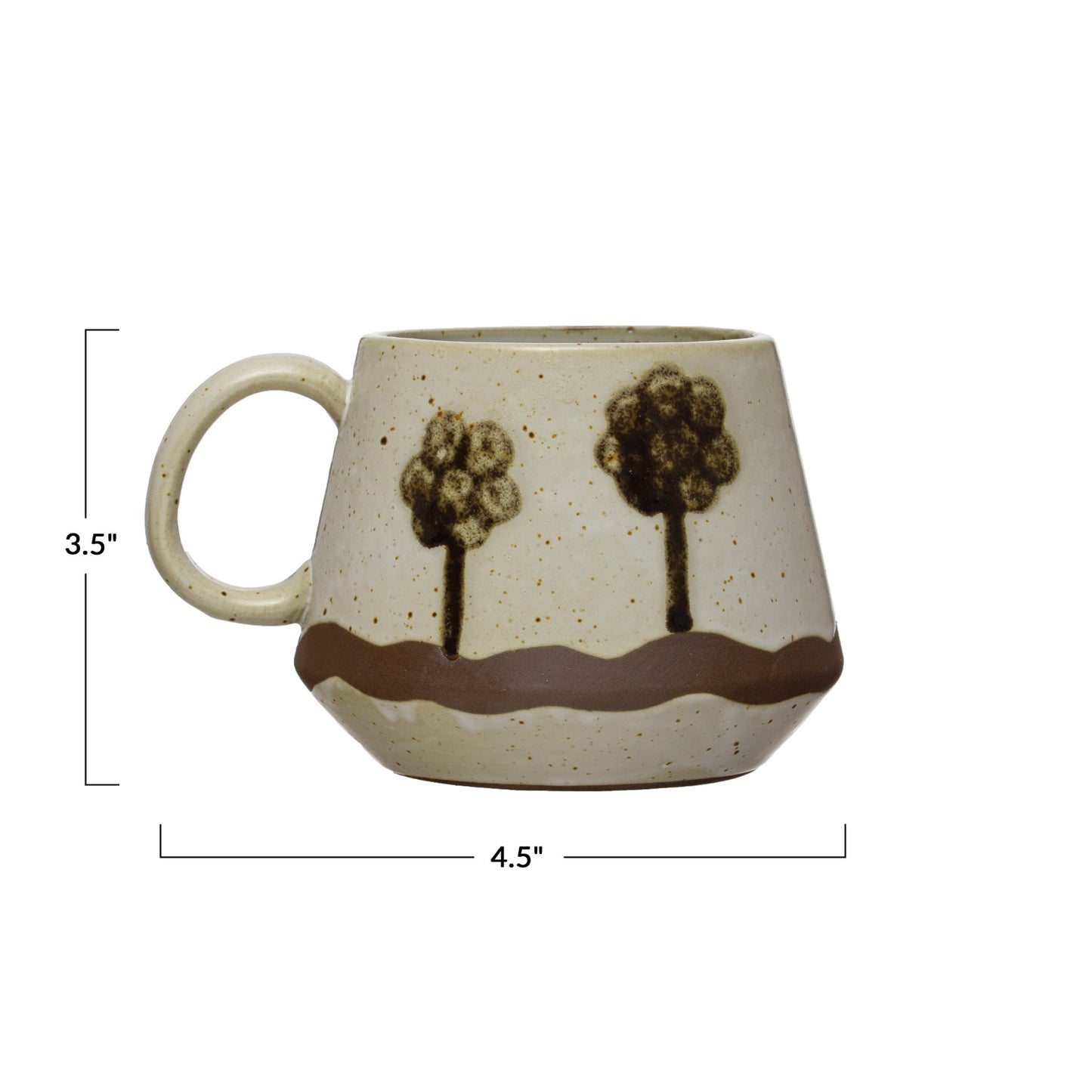 Mug w/ Trees, Hand-painted