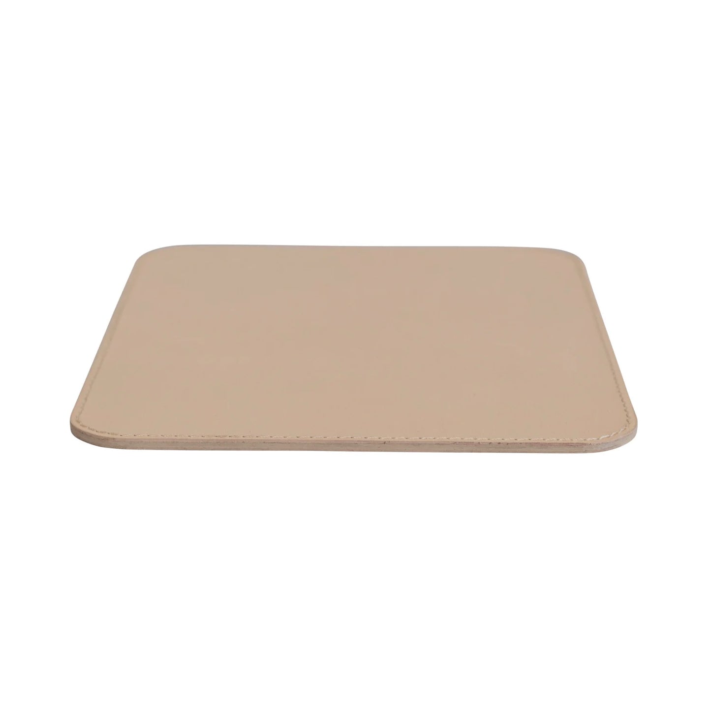 8-1/4"L x 9-1/2"H Leather Mouse Pad, Tan Color