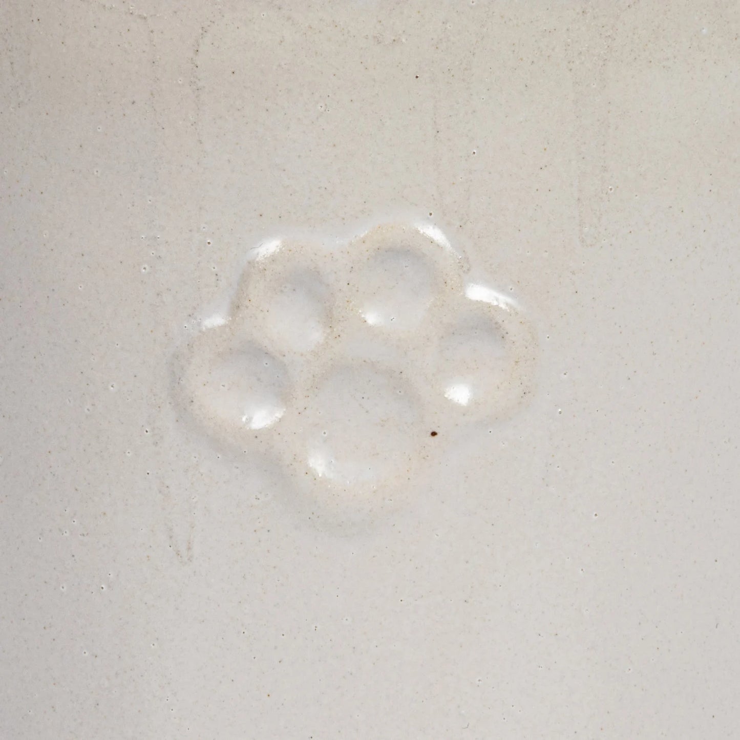 6"H Stoneware Treat Jar, White