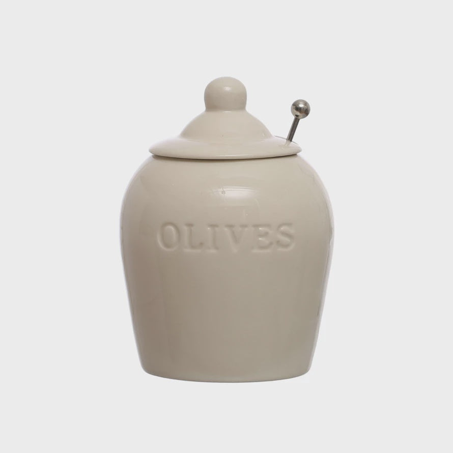 Olives Jar w/ Spoon