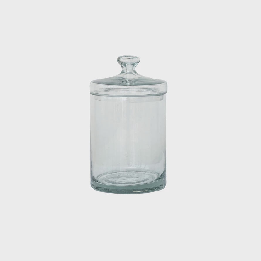 4-1/4" x 7-1/2"H 4 Cup Glass Jar w/ Lid