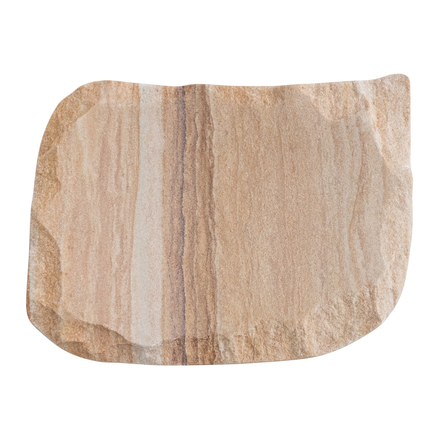 Rainbow Sandstone Soap Dish with Raw Edge (Each One Will Vary)