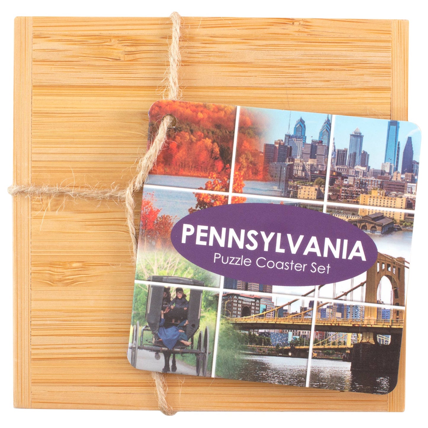 Pennsylvania 4-Pc. Coaster Set with Case