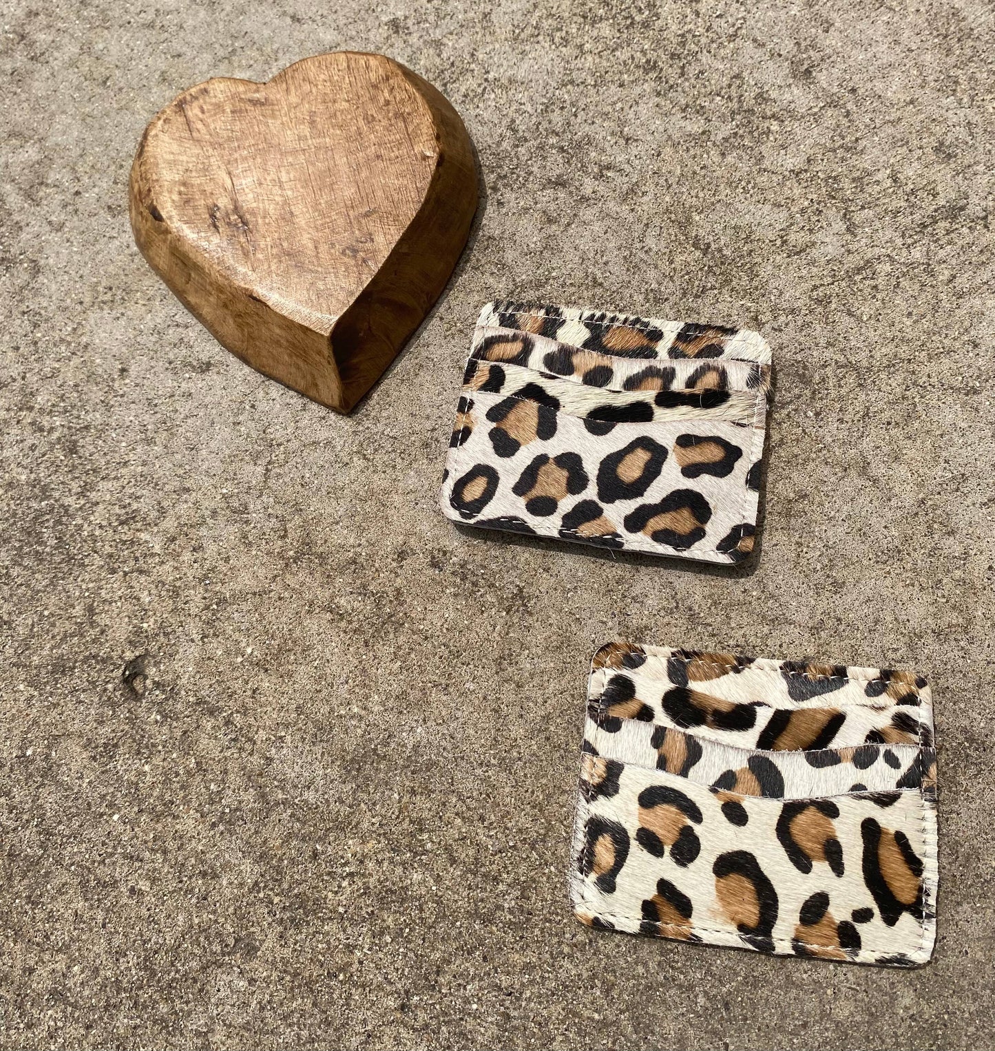 White Animal Print Cowhide wallet