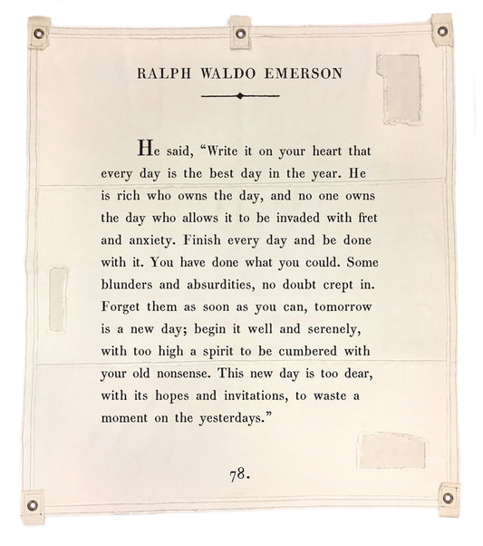 RALPH WALDO EMERSON CANVAS WALL HANGING - 46"X57"