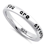 "You are stronger than you know" Ring