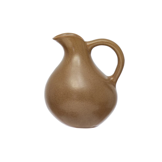 36 oz. Stoneware Pitcher, Reactive Glaze