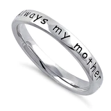 "Always my mother, forever my friend" Ring