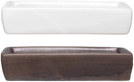 5"L Stoneware Soap Dish, 2 Styles