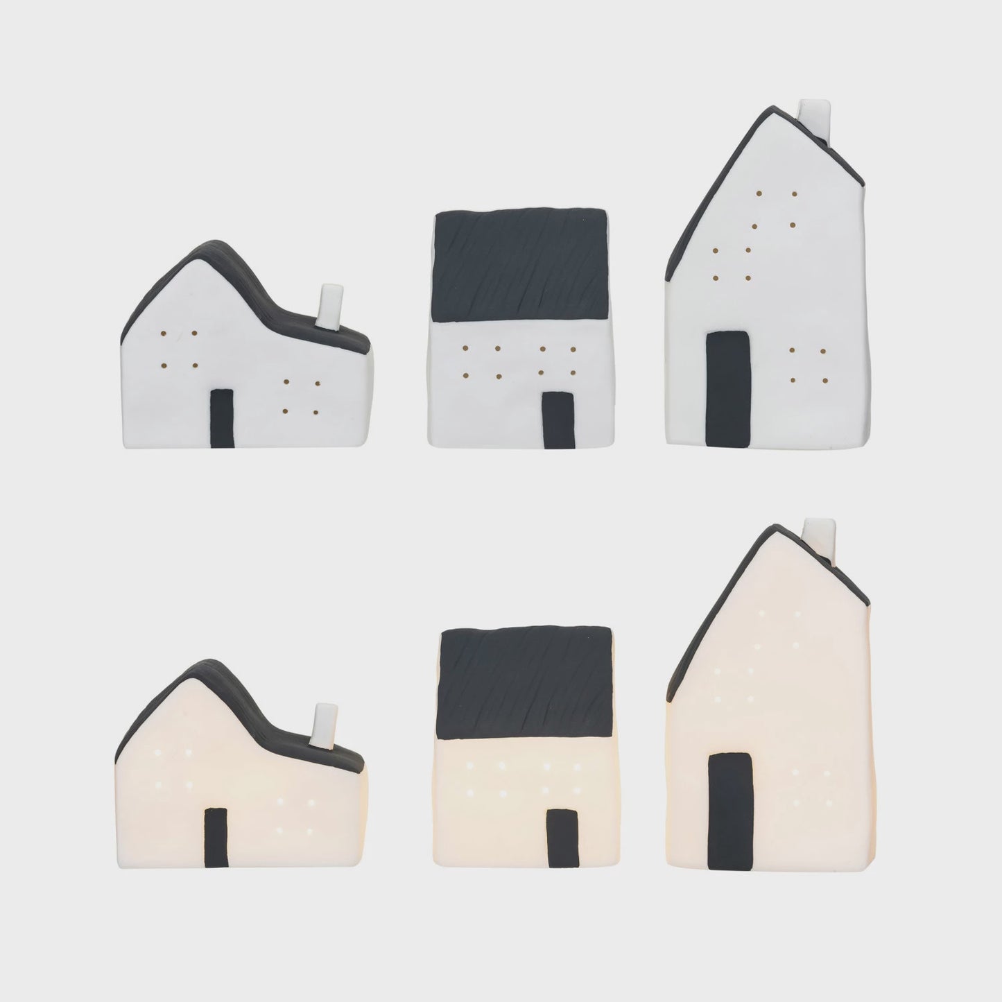 Stoneware LED Houses