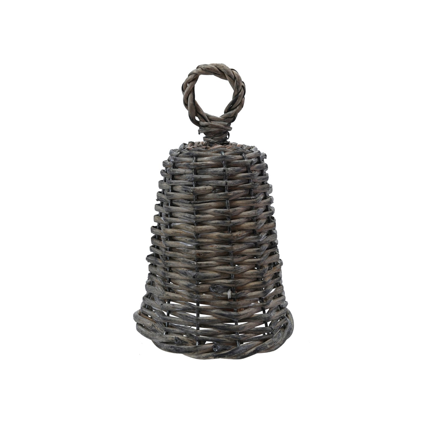 Woven Reed & Metal Bell with Jingle Bell, Natural