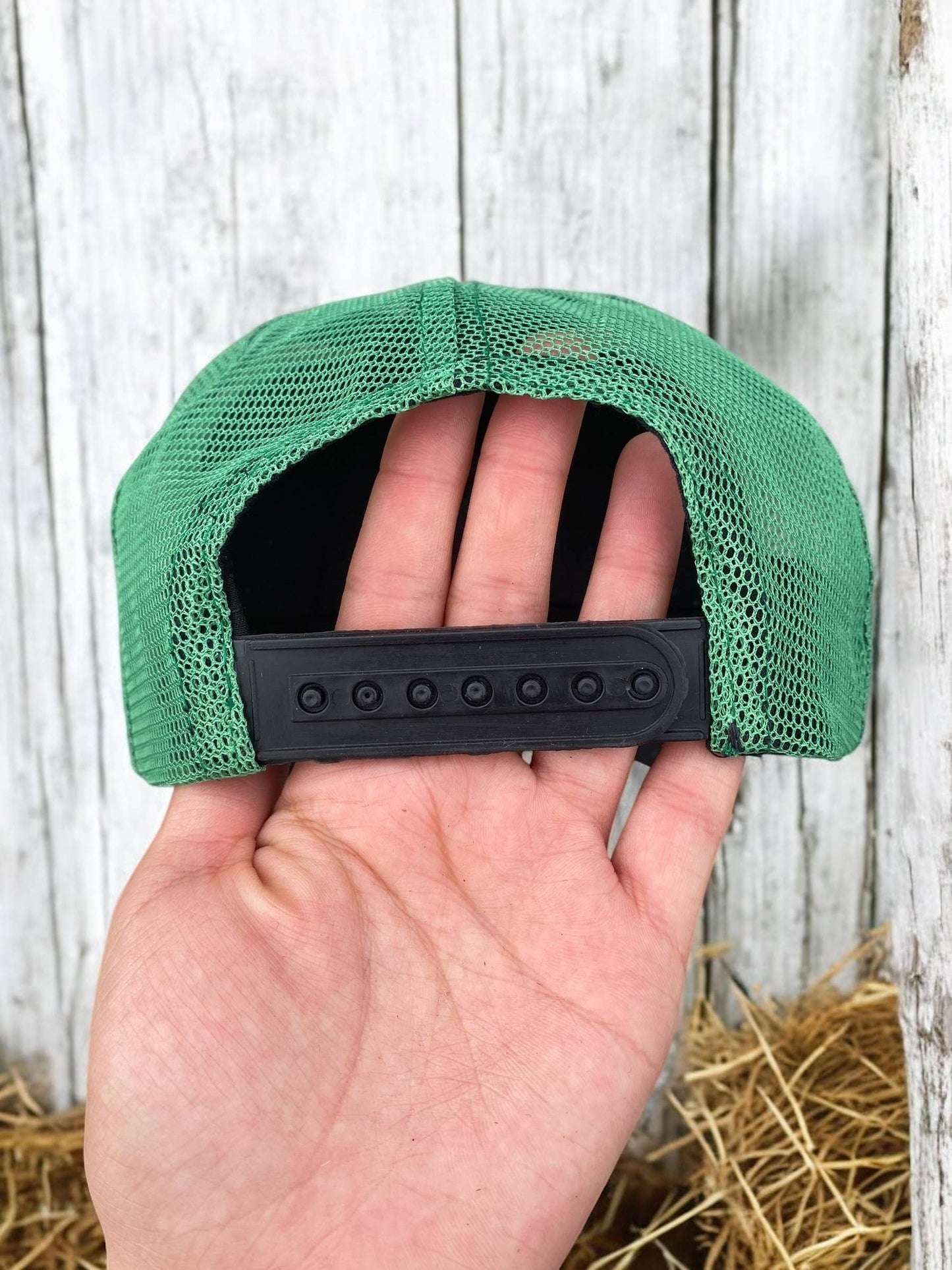 Mint Green BootStitch Suede Leather Caps  