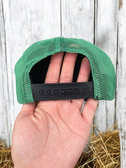 Mint Green BootStitch Suede Leather Caps  