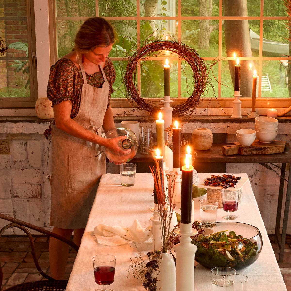 Washed Linen Apron