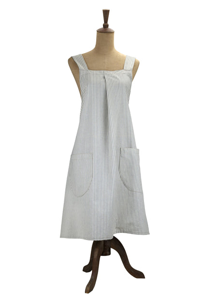 Powder Blue Abby Stripe Apron