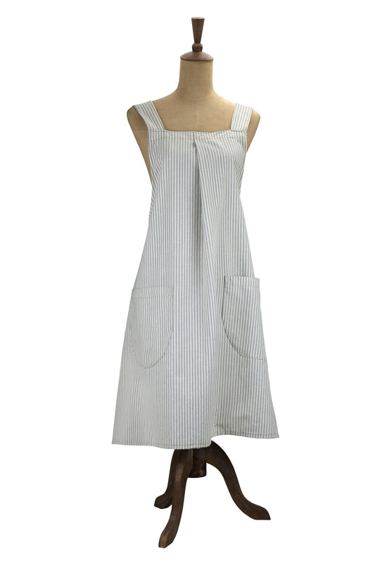 Powder Blue Abby Stripe Apron